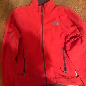 The North Face Fiery Red Softshell Jacket